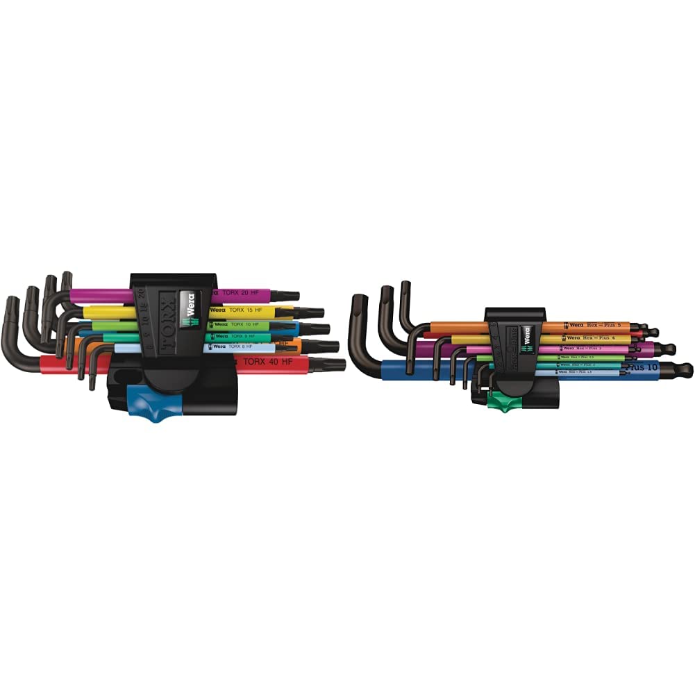 Wera 05024179001 Torx L-Key Set 967 Sl/9 with Holding Function